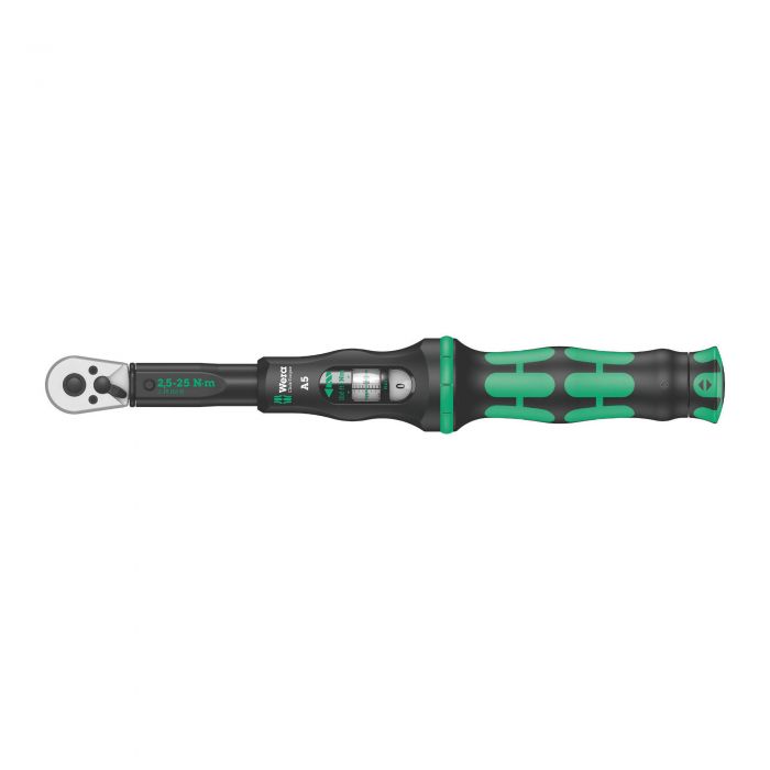 Wera Click-Torque Adjustable Torque Wrench - 1/4 Inch Hex Drive2.5-25 Nm