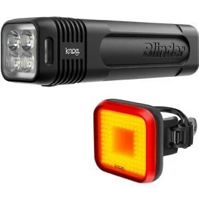 Knog Blinder Pro 600 + Blinder Square Rear Light Set