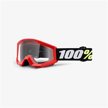 100% Strata Mini MTB Cycling Goggles - Clear Lens