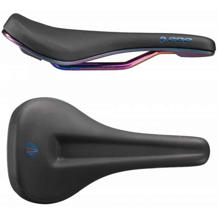 SDG Bel Air V3 Max Lux-Alloy Saddle - Black / Oil Slick