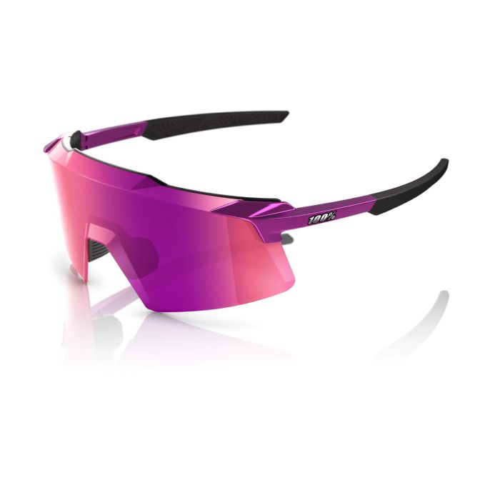 100% Aerocraft Sunglasses - Gloss Purple Chrome Purple Multilayer Mirror Lens