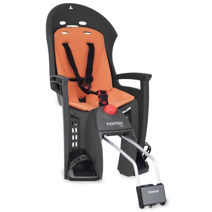 Hamax Siesta Child Seat With Lockable Bracket - Grey / Orange