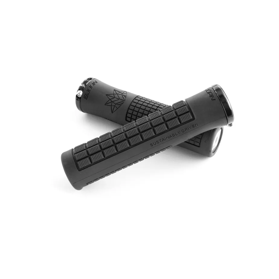 ODI Bjorn MTB / BMX Lock On Grips 135mm - Black (made from recycled grips)