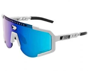 Scicon Sports Aeroscope Multimirror Sunglasses Gloss White/multimirror Blue