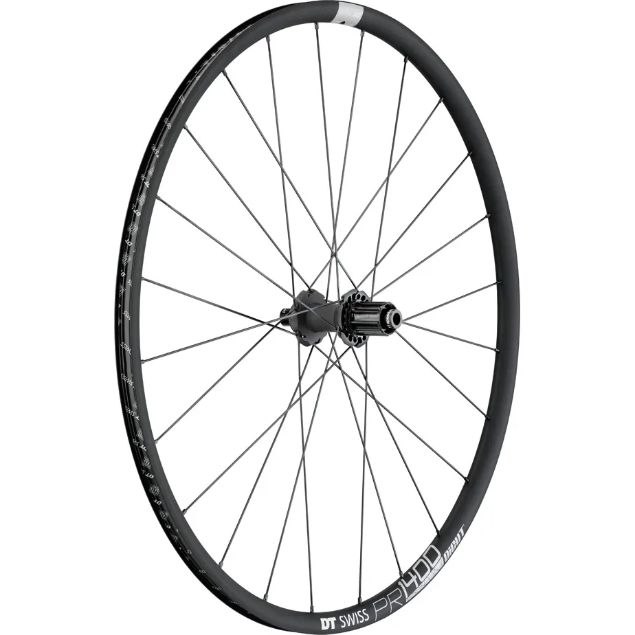 DT Swiss PR 1400 DICUT disc brake wheel, clincher 21 x 18 mm, rear