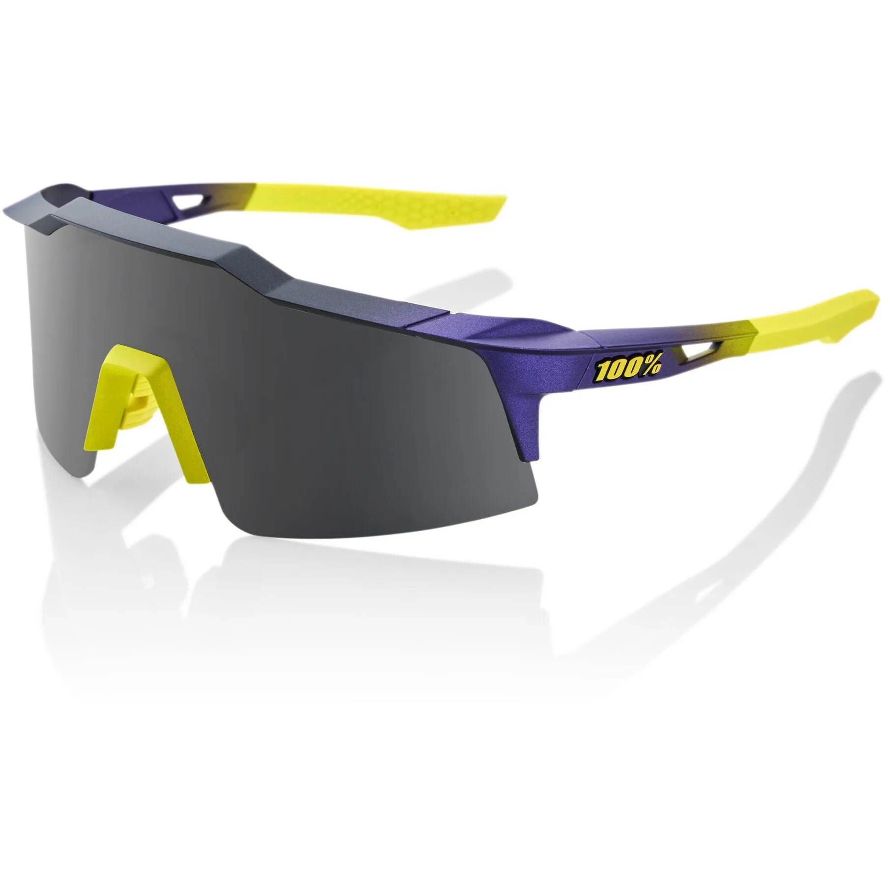 100% Glasses Speedcraft SL - Matt Metallic Digital Brights - Smoke Lens