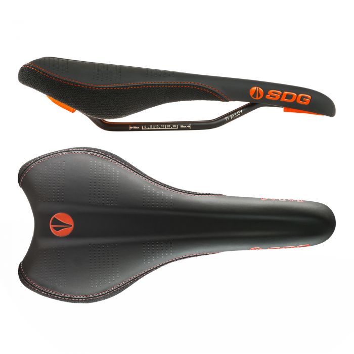 SDG Radar Cro-Mo Saddle - Black / Orange