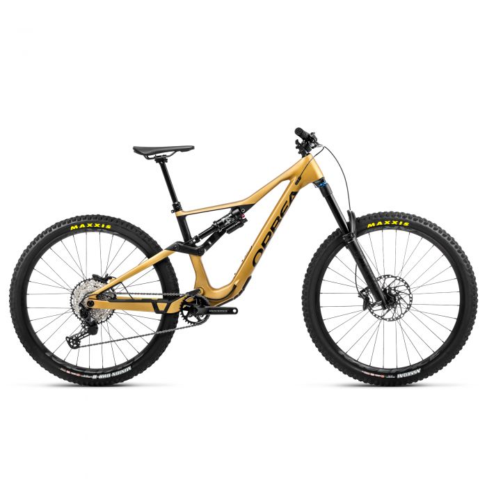 Orbea Rallon M20 Full Suspension Mountain Bike - 2023 - Golden Sand / Black / Matt, Medium