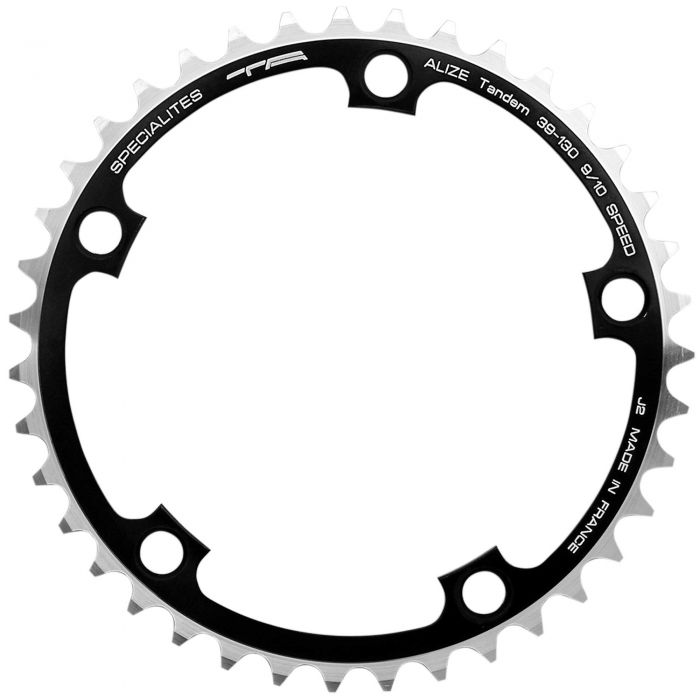 TA Alize 130 BCD Chainrings - 53T Outer Silver